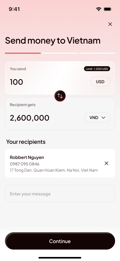 Gửi 100 USD về Việt Nam, người nhận được 2.600.000 VND